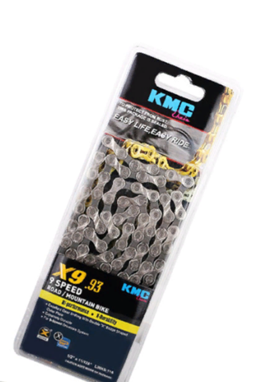 Цепь X9-93 KMC, 116 зв., 9 скор., в инд.упаковке
