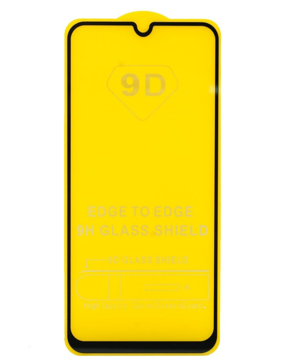 Защитное стекло Samsung M21 (черный) 9D тех.упаковка