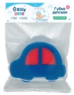 Губка для тела поролоновая детская фигурная RILLY «Веселый Конструктор», микс дизайнов