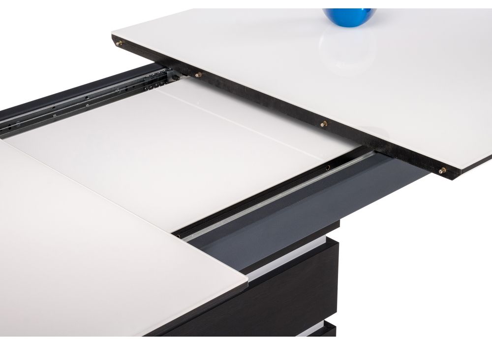 Стол на тумбе Фернан 140(180)х80х76 венге / белый