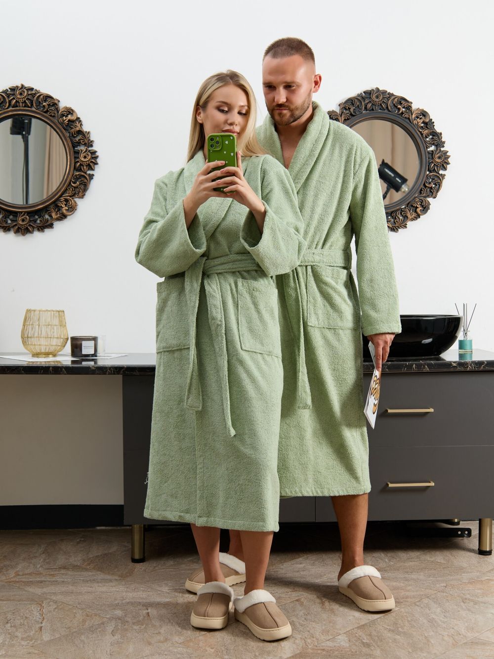 Халат женский Комфорт-3 Виотекс СВ.- ОЛИВКОВЫЙ