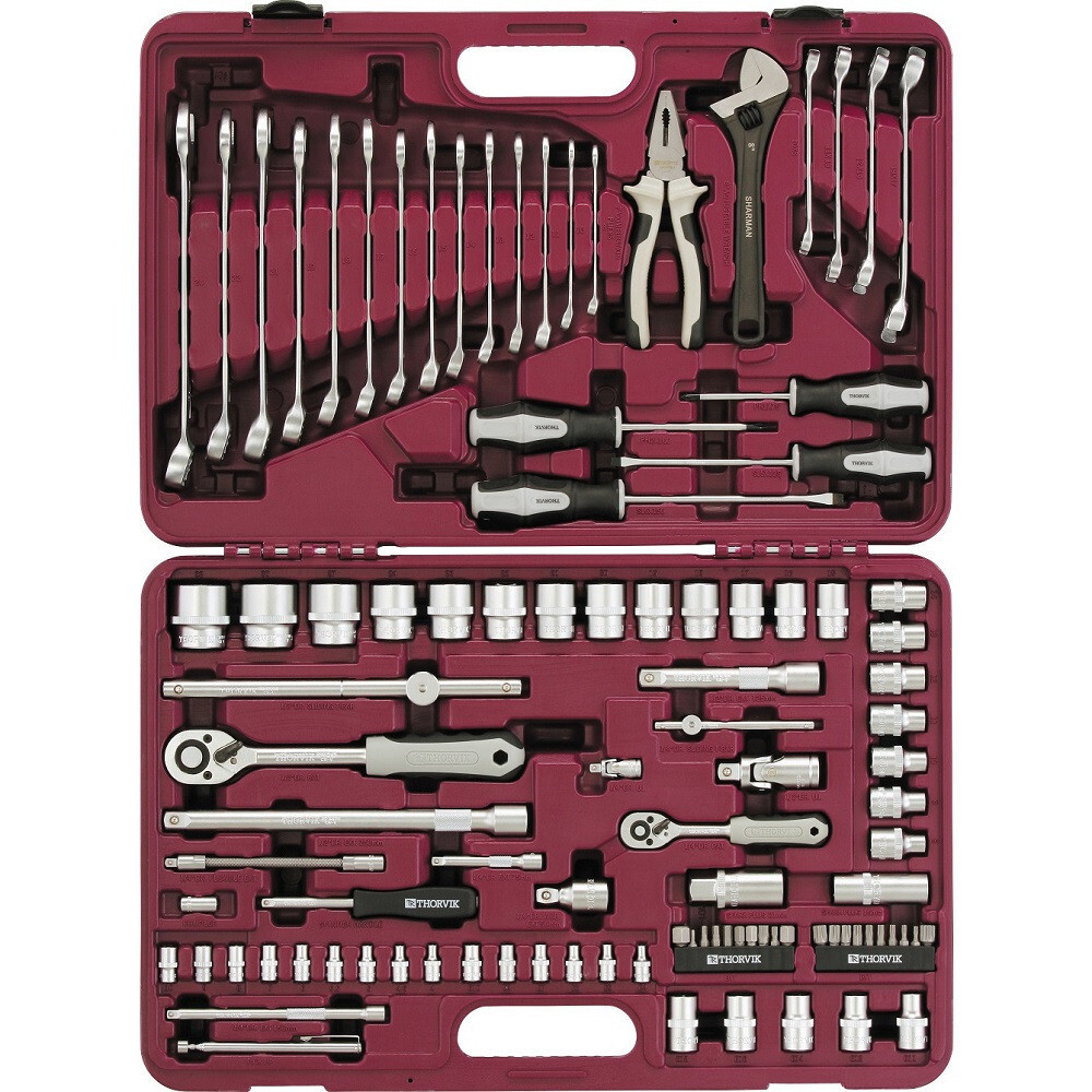 Набор инструмента универсальный THORVIK 1/4", 1/2"DR, 101 предмет   TS101 (UTS0101)