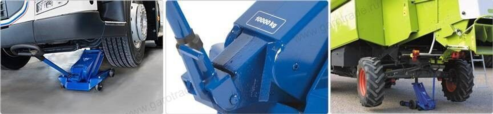 Гидравлический подкатной домкрат гп 10 т DK100Q