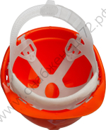 ЗУБР пластиковый амортизатор, реечный механизм, универсальное крепление для наушников и щитков, оранжевая, защитная каска (11090)