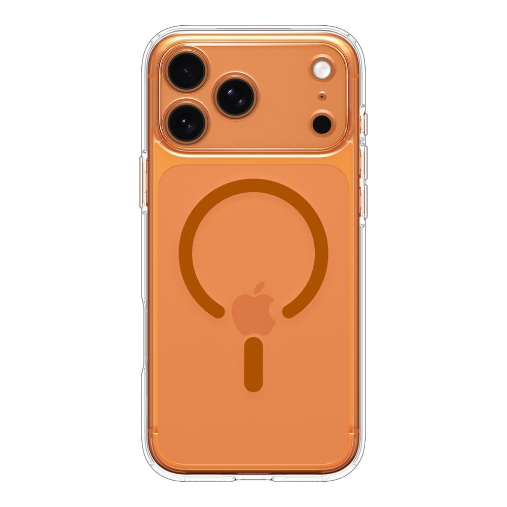 Чехол Spigen Ultra Hybrid Magsafe для iPhone 17 Pro Max, clear orange