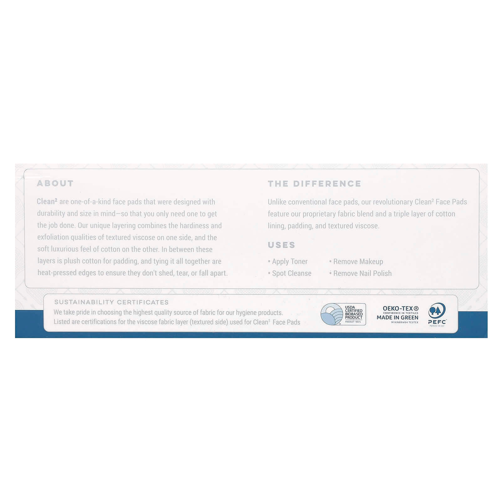 Clean Skin Club, Clean2, прокладки для лица, очень большие, 60 шт.