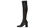 Balenciaga Glove Leather Knee High Boots 8cm Women"s Black