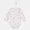 Боди детский, цвет белый/сиреневый, рост 62 см