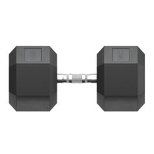 Гантель гексагональная UNIX Fit обрезиненная 50 кг, 2 шт.