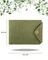 Фото функционального портмоне классического из зеленой кожи койот Инфографика Размеры
