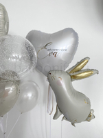 Набор шаров для новорожденного "Зайка золотые ушки", дизайн №2