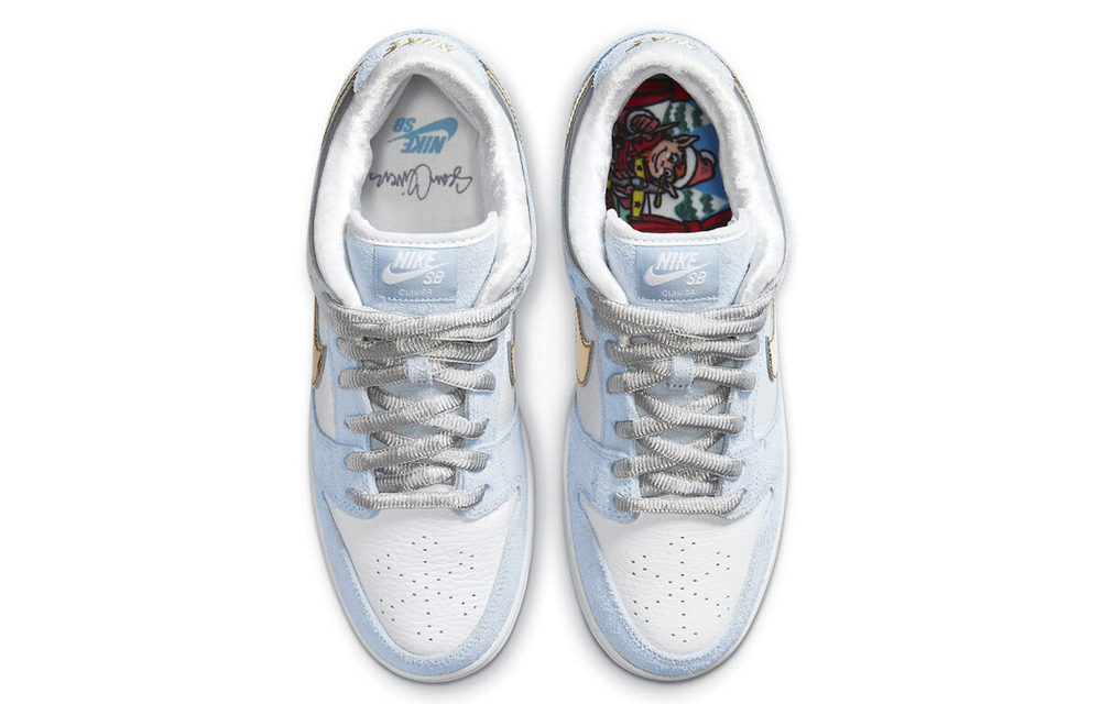 Nike Dunk SB SB Pro QS "Holiday Special" Frozen Blue Valentine's Day non-slip low-top sneakers for men and women the same blue