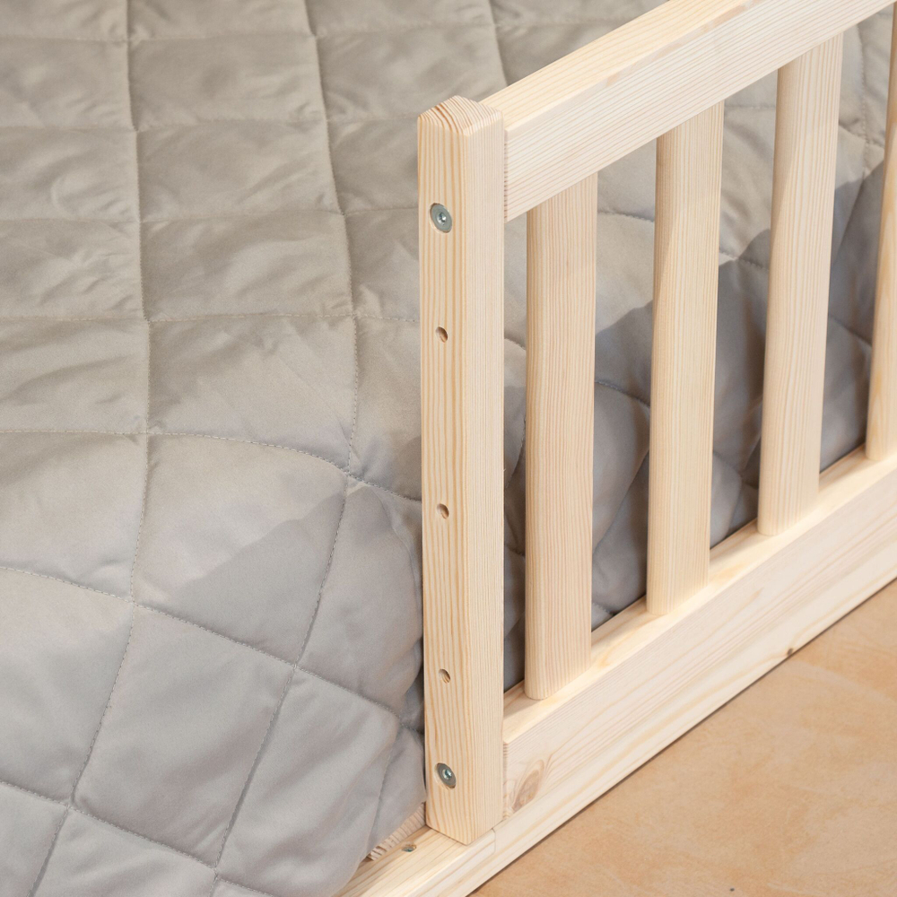 Кровать односпальная 90х200 Буфалина с настилом, в лаке