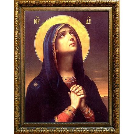Плачущая Богородица (Плач Богоматери). Икона на холсте.