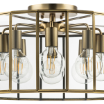 798281 Люстра GENNI 8х40W E27 ЛАТУНЬ/ПРОЗРАЧНЫЙ