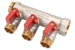 Коллектор запорный STOUT ВР-НР 3/4"/НР 3*1/2" 30454