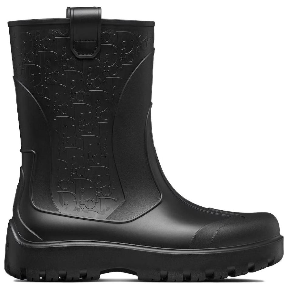 DIOR Garden Rain Boot "DIOR Oblique Embossed - Black"