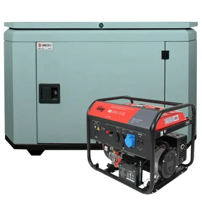 Бензиновый генератор FUBAG BS 9000 A ES с кожухом Geon 1400SS RAL 7031