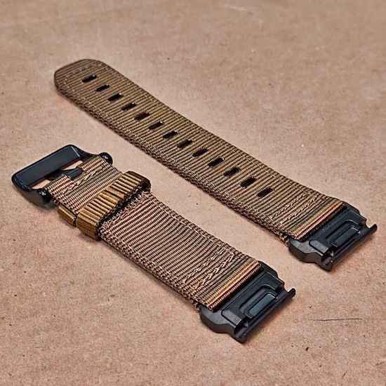 Ремешок тактический Tactix 22 мм. для Garmin Fenix 7 / 6 / 5, Forerunner 935 / 945 / 955, instinct, instinct 2, Epix Gen 2  нейлоновый быстросъемный на застежке