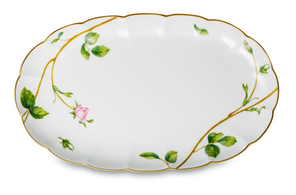 Блюдо овальное 23см Narumi Цветущая роза