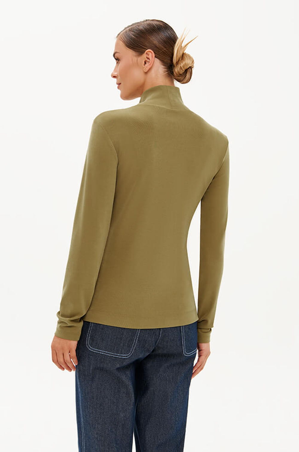 23340 Водолазка женская (оливковый)