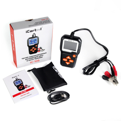 Тестер аккумуляторных батарей для авто и мототехники iCarTool IC-105