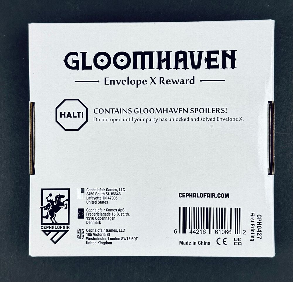 Gloomhaven Envelope X Reward