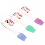 Кисточка кулинарная силиконовая 20,5*4см «Macarons» прозрачная ручка