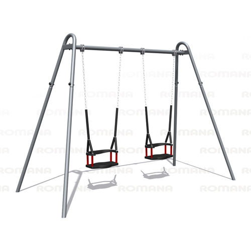 Детские качели двойные сиденье со спинкой (цепная подвеска) Romana 108.18.00-01