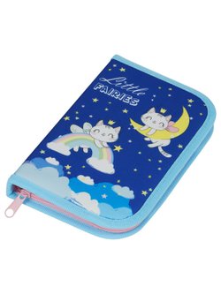 Пенал школьный 1 отделение с дополнительной секцией