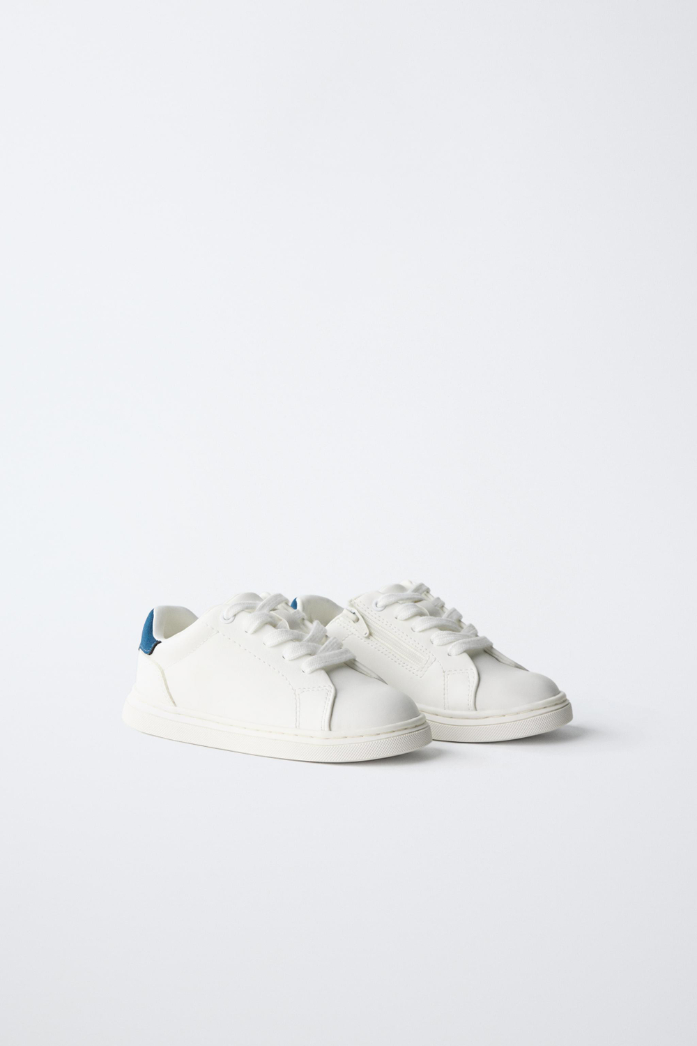ZARA БАЗОВЫЕ КРОССОВКИ, БЕЛЫЙ