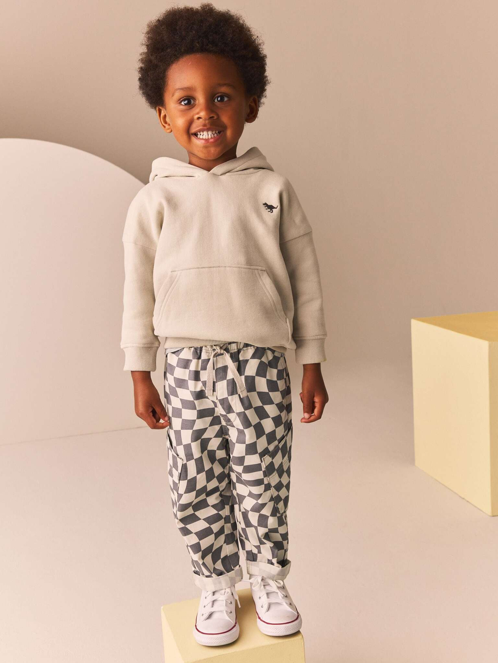 Брюки для мальчика Next 175-420, Молочный, Серый