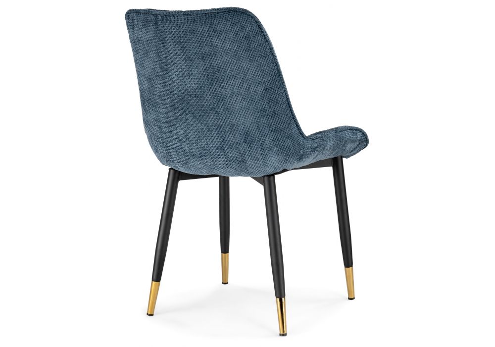 Стул на металлокаркасе Seda 1 blue / black / gold