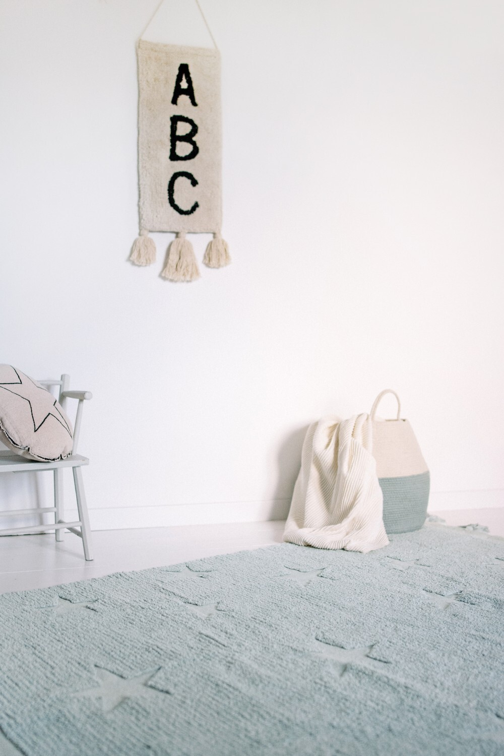 Корзина Lorena Canals Zoco Vintage Blue Natural (35 x Ø30 см)