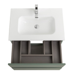 Тумба с раковиной подвесная BelBagno KRAFT-700-2C-SO-VO Еловый матовый, раковина белая BB700ETL