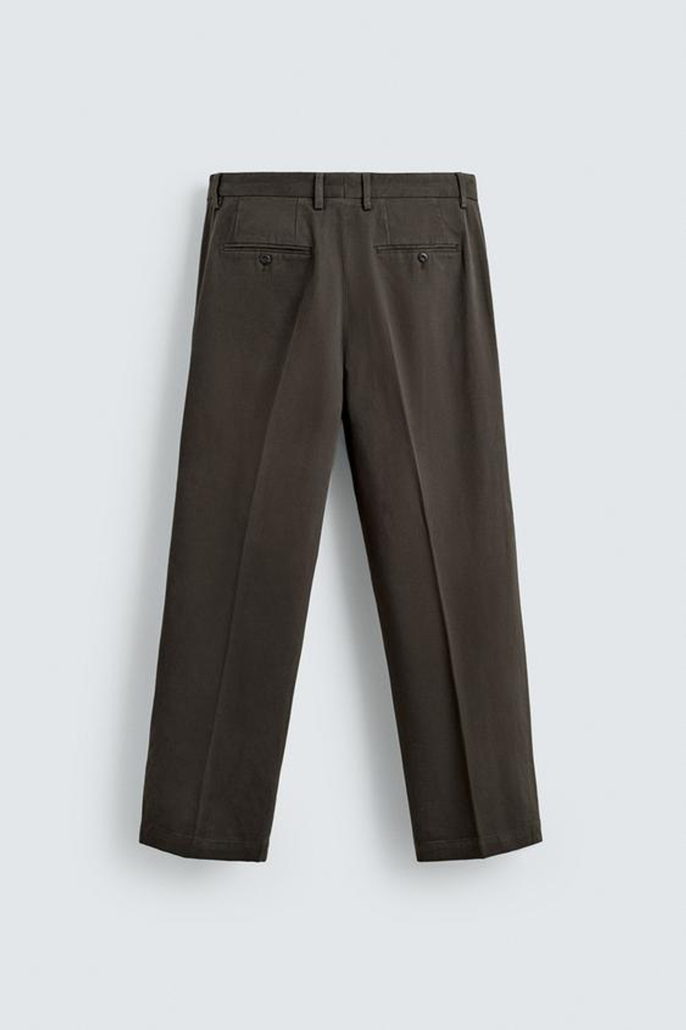 ZARA БРЮКИ С ЭФФЕКТОМ ПОТЕРТОСТИ, СЕРО-КОРИЧНЕВЫЙ