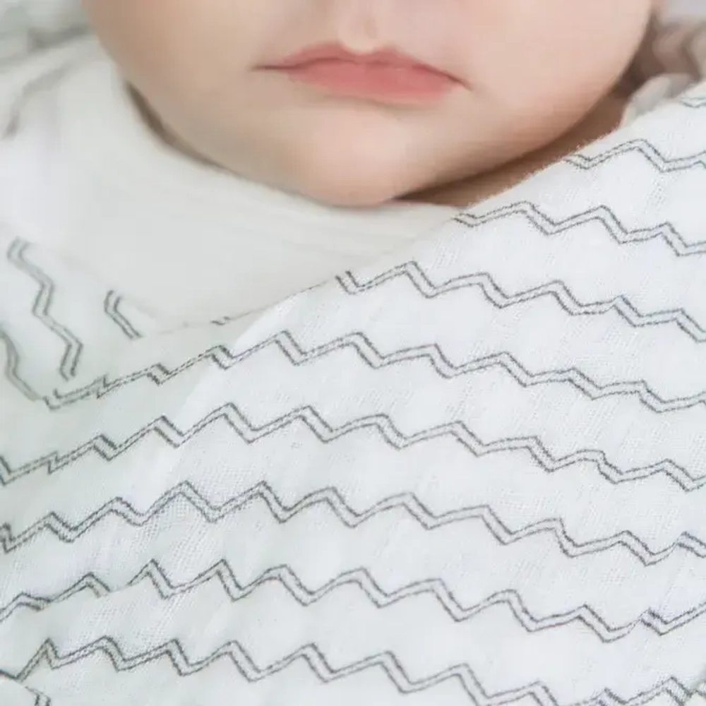 SwaddleDesigns Набор пеленок муслин 4 шт. - Gold and Graphite, Soft Black with Touch of Gold Shimmer