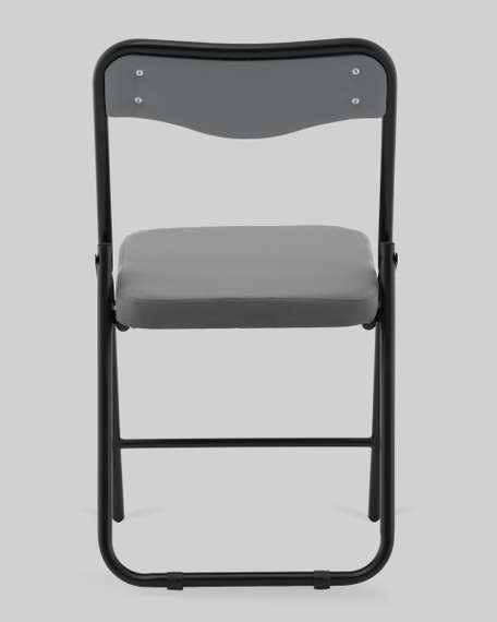 Стул складной Джонни велюр велютто темно-серый каркас черный матовый