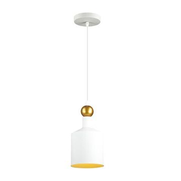 4087/1 PENDANT ODL19 417 белый/золотой Подвес Е27 1*40W 220V BOLLI