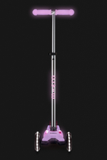 Самокат Maxi Micro Deluxe Glow Plus (светящийся) LED яркий сиреневый