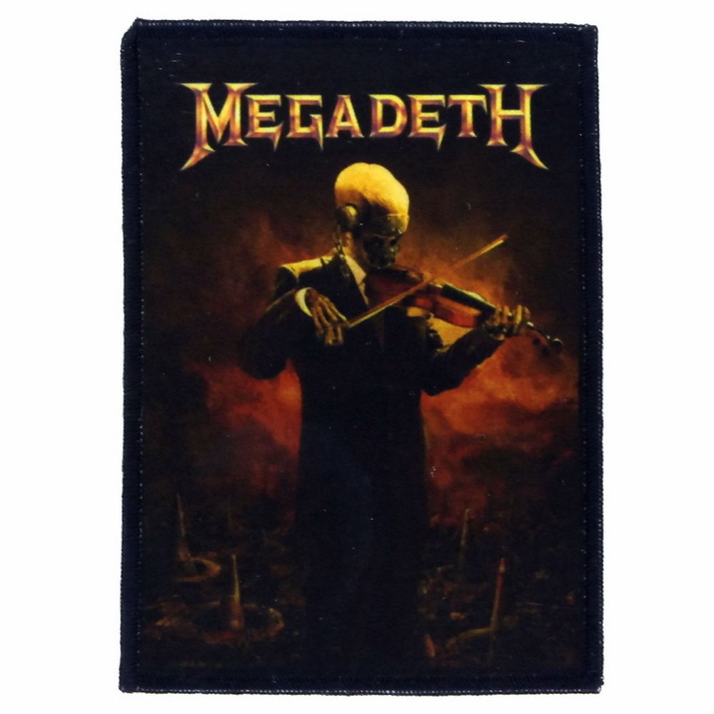 Нашивка Megadeth Vic Rattlehead со скрипкой (918)