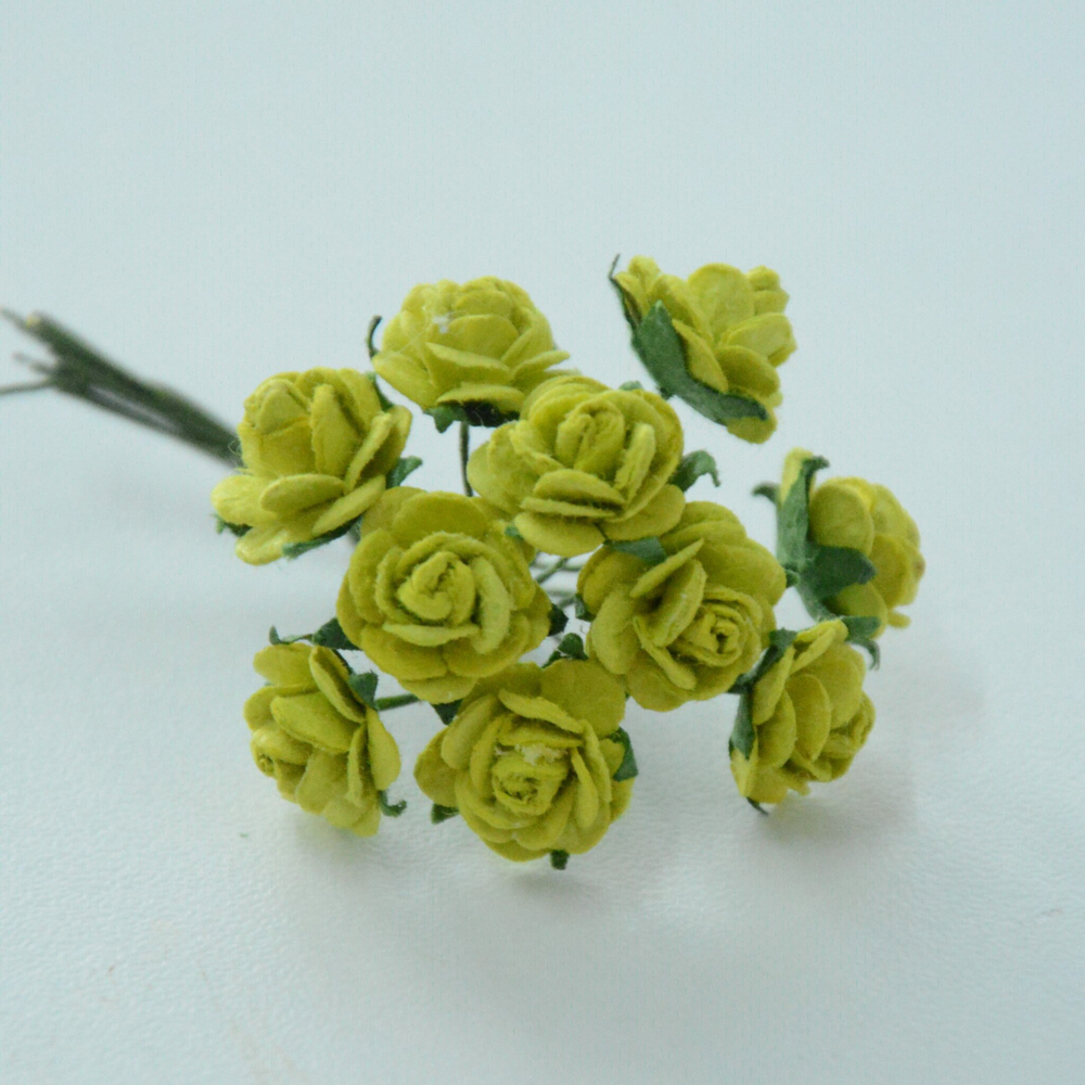 Роза открытая мини 1 см на ножке