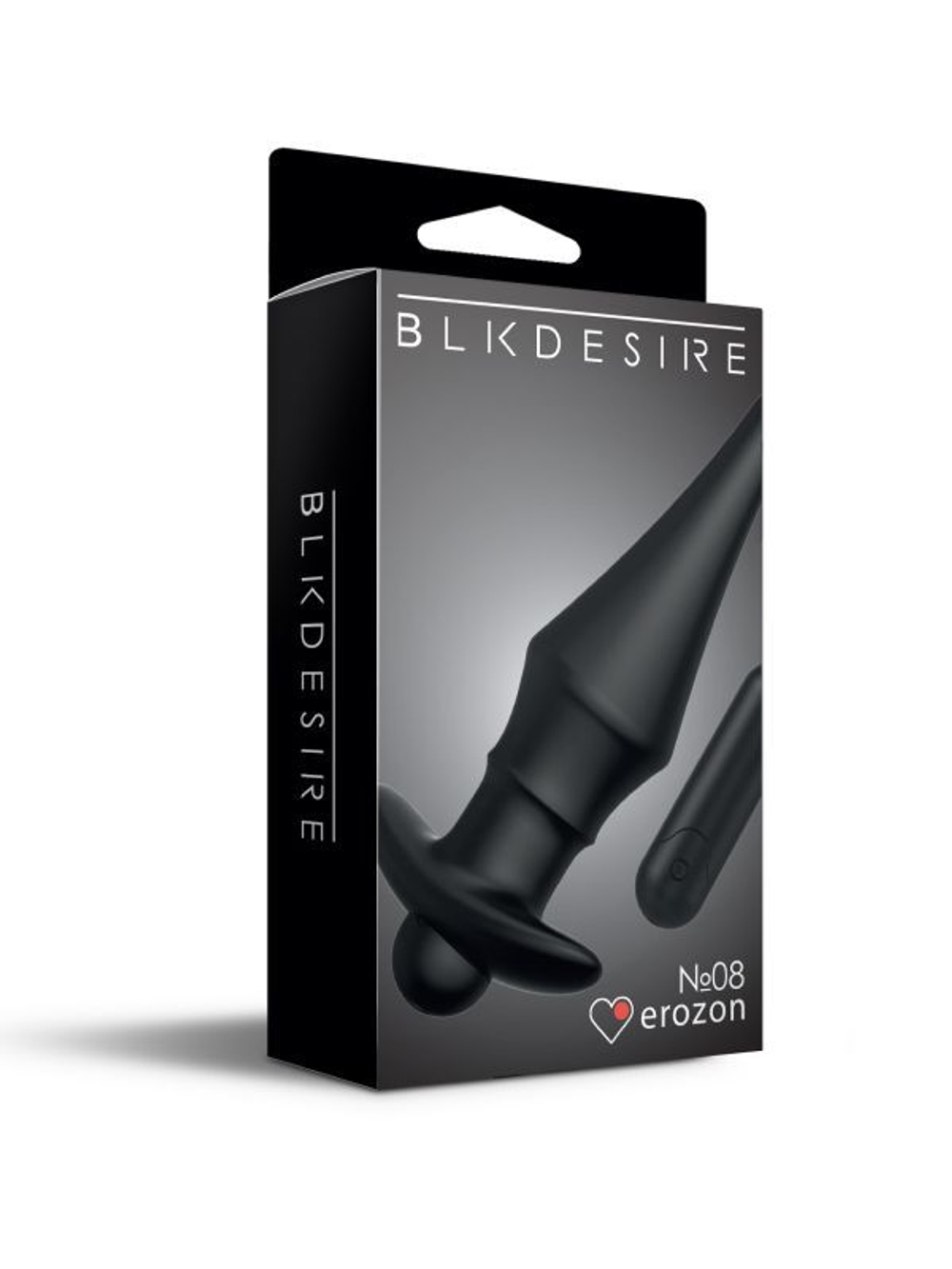 Черная перезаряжаемая анальная пробка №08 Cone-shaped butt plug - 13,5 см. (Цвет: черный)