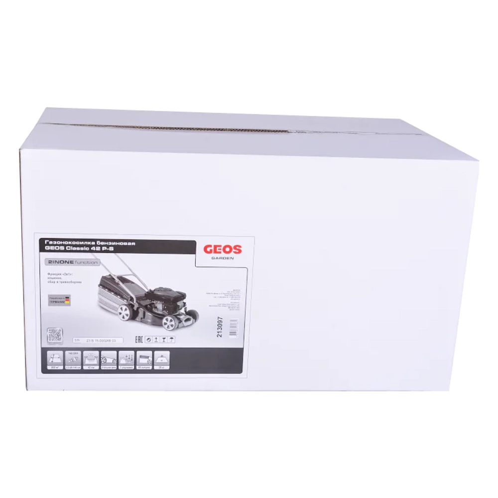 Газонокосилка бензиновая GEOS by AL-KO Classic 42 P-S: 3 л.с., нож см, 213097