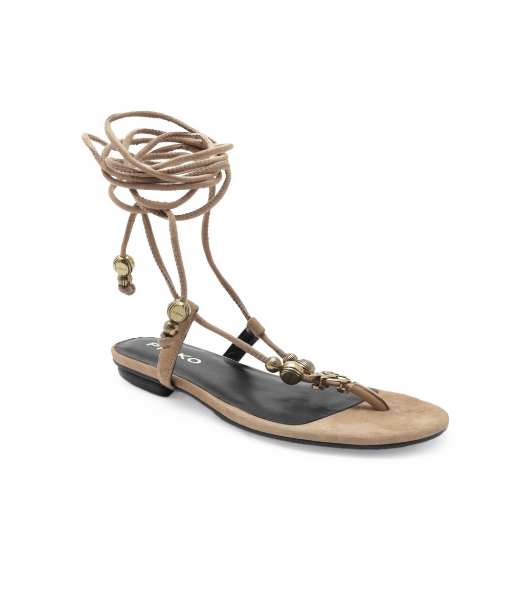 Кожаные босоножки elodie Pinko - коричневый(100860 A0N8)