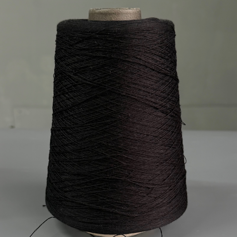 Пряжа Botto Giuzeppe Moorea 2/120х2 (55% шелк малбери, 45% хлопок) 3000 м/100 гр, черный