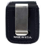 Чехол для зажигалки Zippo черный с клипсой