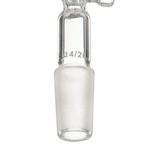 Керн 14/20 с изогнутым отводом 10 мм, 90°, с краном PTFE