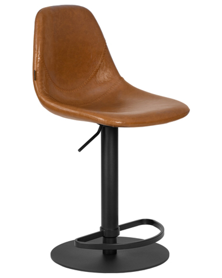 Стул барный DOBRIN ROME, коричневый винтажный PU (MS09)