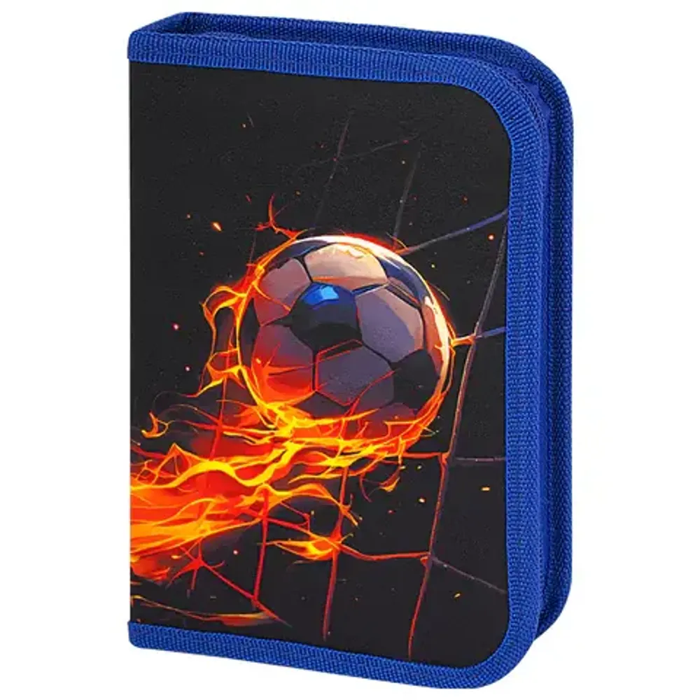 Пенал 1 отделение 210*140 Brauberg Burning ball, 2 откидные планки, ткань